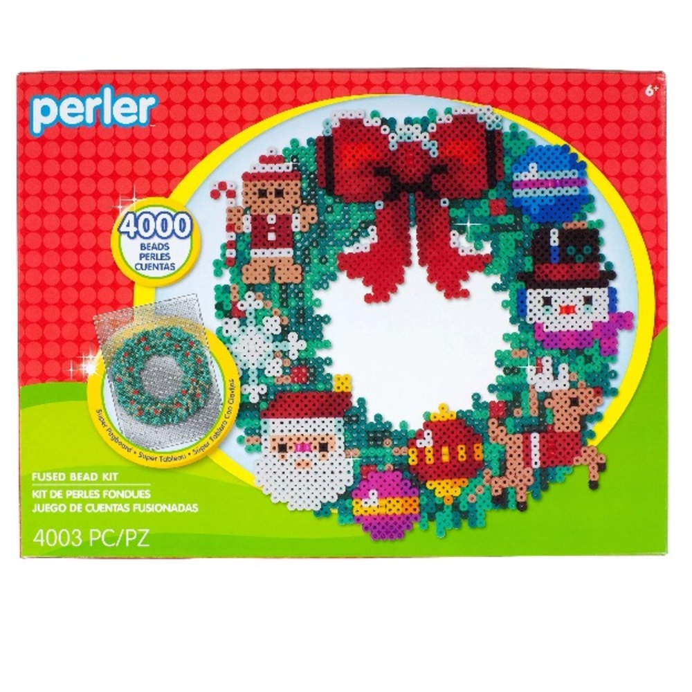 Perler 3D Holiday Wreath Fused Bead Kit